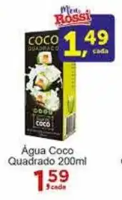 Rossi Supermercado Água Coco Quadrado 200ml oferta