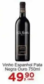 Rossi Supermercado Vinho Espanhol Pata Negra Ouro 750ml oferta