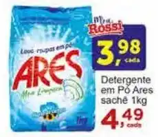 Rossi Supermercado Detergente em Pó Ares saché 1kg oferta