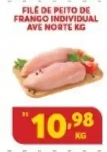 Atacadão Centro Sul File de Peito de Frango Individual Ave Norte 1kg oferta