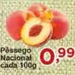 Rossi Supermercado Pêssego Nacional cada 100g oferta