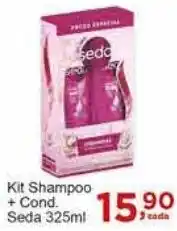 Rossi Supermercado Kit Shampoo + Cond. Seda 325ml oferta