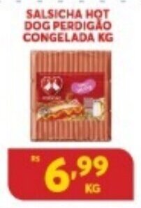 Atacadão Centro Sul Salsicha Hot Dog Perdigao Congelada 1kg oferta