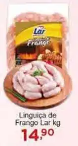 Rossi Supermercado Linguiça de Frango Lar kg oferta