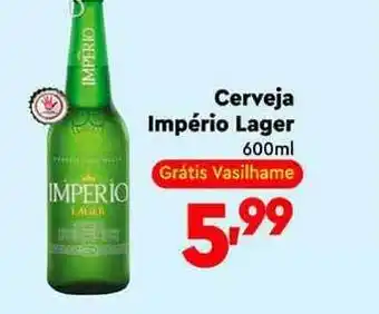 Supermercado Lavapés Cerveja Império Lager 600ml oferta