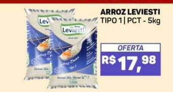 Pais e Filhos Supermercados Arroz Leviesti Tipo 1 pct - 5kg oferta