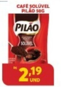 Atacadão Centro Sul Cafe Soluvel Pilao 50g oferta