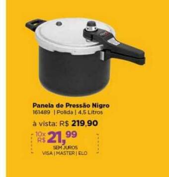 Lojas TaQi Panela De Pressão Nigro oferta