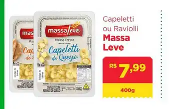 Big Bom Supermercados Capeletti Ou Raviolli Massa Leve 400g oferta