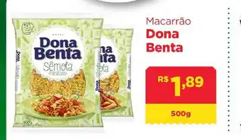 Big Bom Supermercados Macarrão Dona Beneta 500g oferta