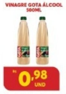 Atacadão Centro Sul Vinagre Gota Alcool 500ml oferta
