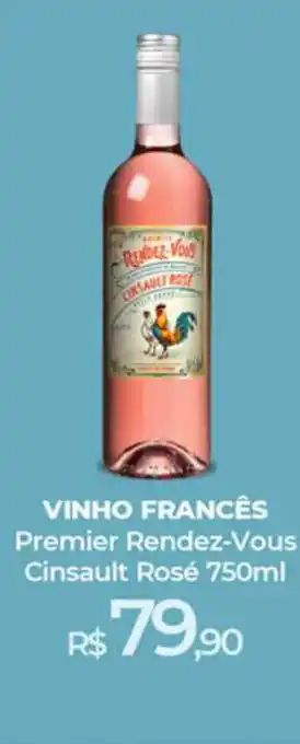 Peg Pese Vinho Francês Premier Rendez-vous Cinsault Rosé 750ml oferta