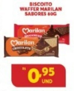 Atacadão Centro Sul Biscoito Wafer Marilan Sabores 80g oferta