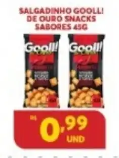 Atacadão Centro Sul Salgadinho Gooll! de Ouro Snacks Sabores 45g oferta