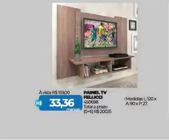 Lojas Certel Painel Tv Fellicci oferta