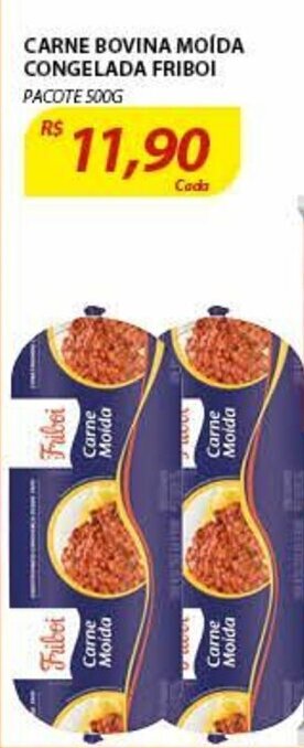 Assaí Atacadista Carne Bovina Moida Congelada Friboi 500g oferta