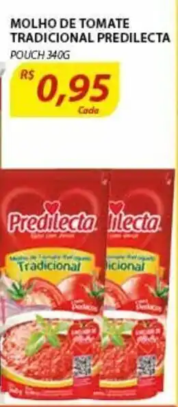 Assaí Atacadista Molho de Tomate Tradicional Predilecta pouch 340g oferta