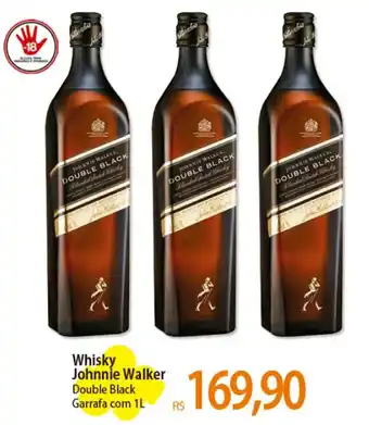 Atacadão Whisky Johnnie Walker Double Black Garrafa com 1L oferta