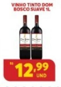 Atacadão Centro Sul Vinho Tinto Dom Bosco Suave 1L oferta