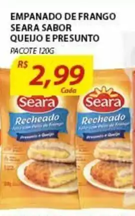 Assaí Atacadista Empanado De Frango Seara Sabor Queijo E Presunto 120g oferta