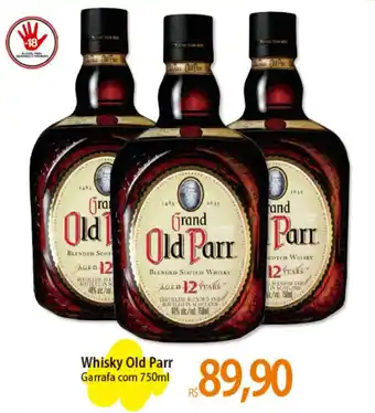 Atacadão Whisky Old Parr Garrafa com 750ml oferta