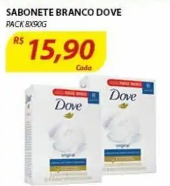 Assaí Atacadista Sabonete Branco Dove 8 x 90g oferta