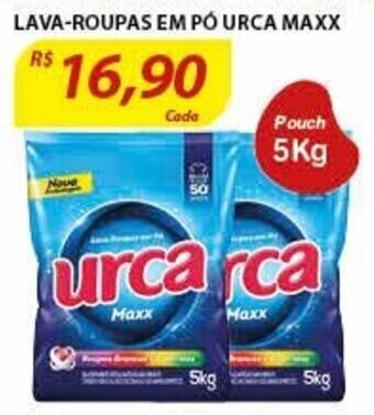 Assaí Atacadista Lava roupas em po Urca Maxx 5kg oferta