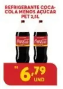 Atacadão Centro Sul Refrigerante Coca Cola Menos Acucar 2.5L oferta