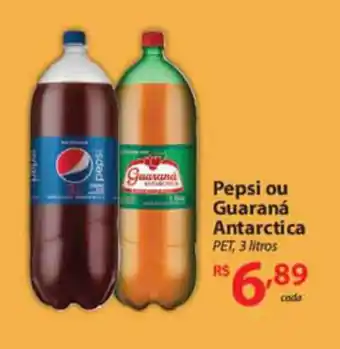 Nacional Pepsi ou Guarana Antarctica pet 3L oferta