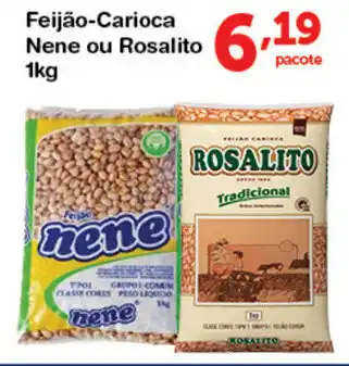 Roldão Feijao-Carioca Nene ou Rosalito 1kg oferta