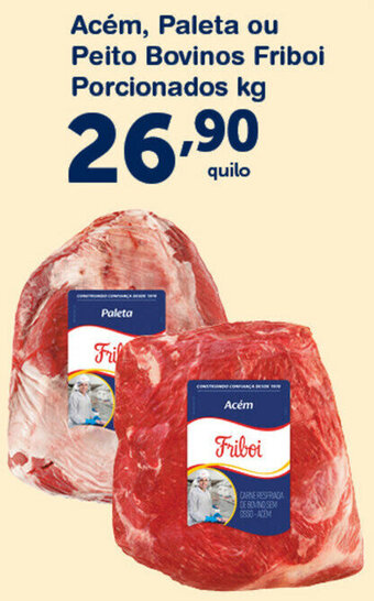 Acem, Paleta ou Peito Bovinos Friboi Porcionados 1kg