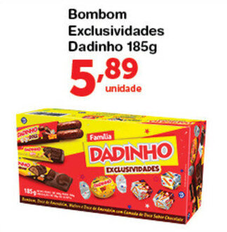 Roldão Bombom Exclusividades Dadinho 185g oferta