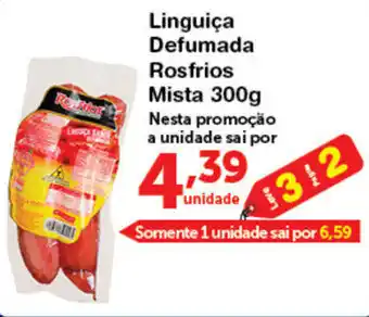 Roldão Linguica Defumada Rosfrios Mista 300g oferta