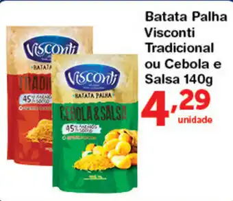 Roldão Batata palha Visconti Tradicional ou Cebola e Salsa 140g oferta
