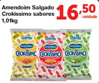 Roldão Amendoim Salgado Crokissiomo sabores 1.01kg oferta