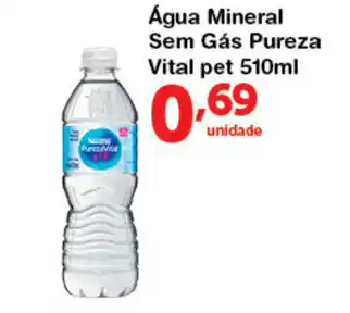 Roldão Agua Mineral Sem Gas Pureza Vital pet 510ml oferta