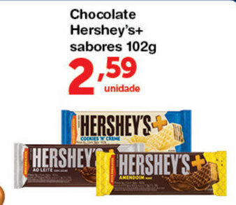Roldão Chocolate Hershey's + sabores 102g oferta