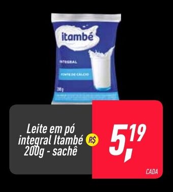 Leite em po integral Itambe 200g sache