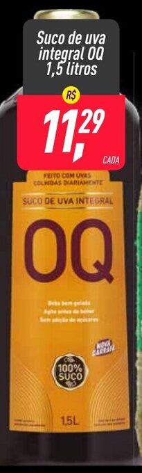 Frangolândia Suco de Uva Integral OQ 1.5L oferta
