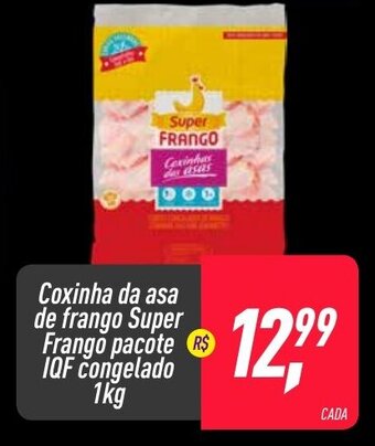 Frangolândia Coxinha da asa de frango Super Frango pacote IQF congelado 1kg oferta