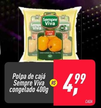 Frangolândia Polpa de caja Sempre Viva Congelado 400g oferta