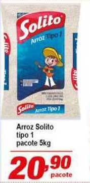 Ricoy Supermercados Arroz Solito Tipo 1 Pacote 5kg oferta