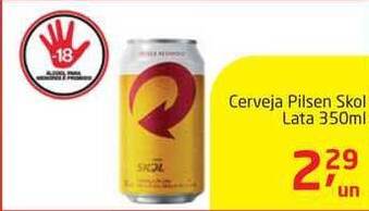 Tenda Atacado Cerveja Pilsen Skol Lata 350ml oferta