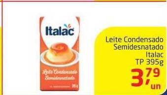 Leite Condensado Semidesnatado Italac Tp 395g