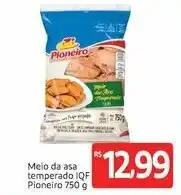 Meio da asa temperado IQF Pioneiro 750g