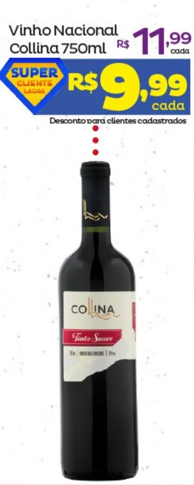 Super Lagoa Vinho Nacional Collina 750ml oferta