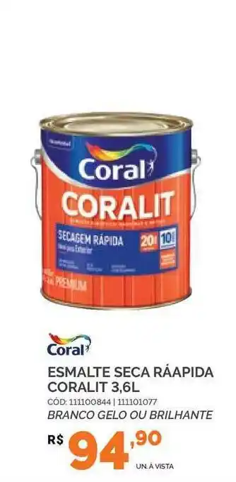 Esmalte Seca Ráapida Coralit Coral