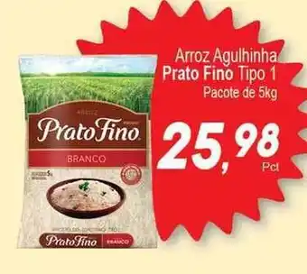 Villefort Atacadista Arroz Agulhinha Prato Fino Tipo 1 Pacote 5kg oferta