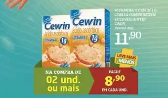 Vitamina C Cewin 1 G Com 10 Comprimidos Efervescentes