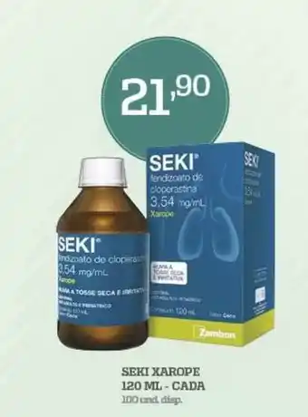 Cooper Seki Xarope 120ml - cada oferta